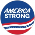 America Strong Double Sided Circle Decal
