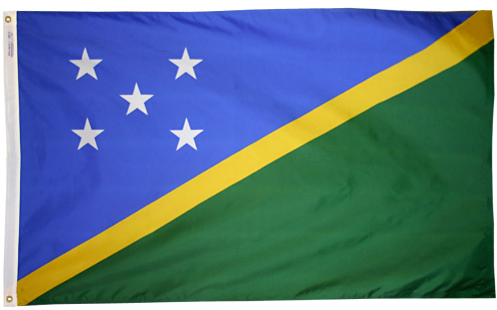 Solomon Islands, Rayon, Mtd: Conder Flag Company