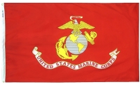 Marine Corps, Rayon, MTD - 4" x 6"