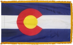 Colorado, Nylon, Indoor, Pole Sleeve, Fringe - 3' x 5'