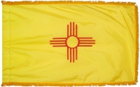 New Mexico, Nylon, Indoor, Pole Sleeve, Fringe - 3' x 5'