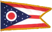 Ohio, Nylon, Indoor, Pole Sleeve, Fringe - 3' x 5'